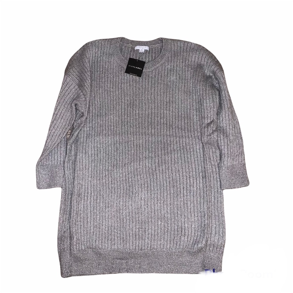 NWT JLUXLABEL Silver Rebekah Sweater Dress